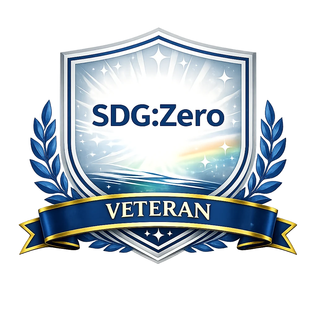 SDG:Zero Veteran badge